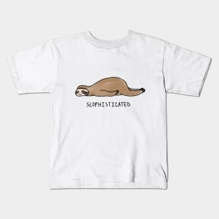 Sloth- "SLOPHISTICATED" Kids T-Shirt